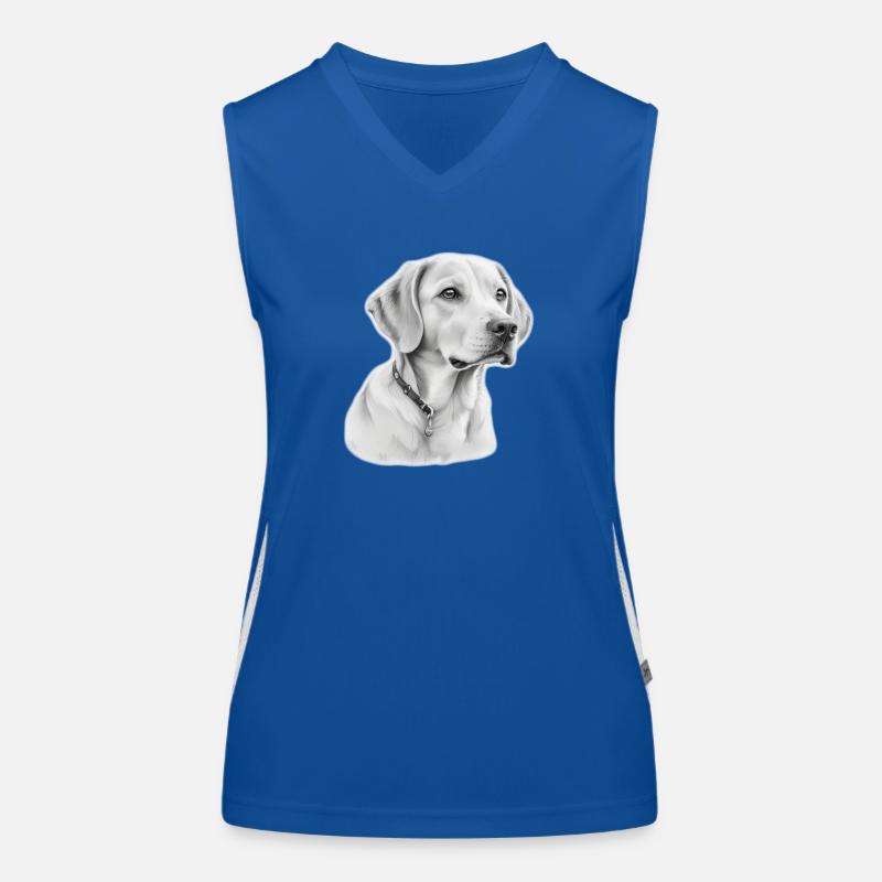 chien Débardeur respirant contrasté Femme