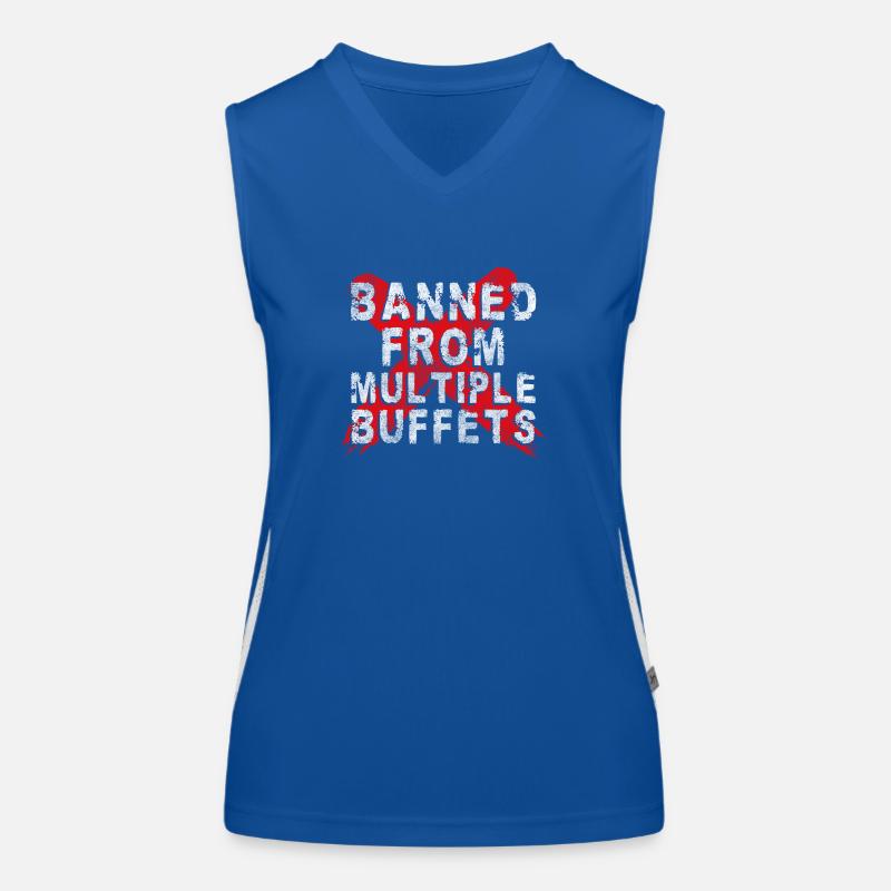 Buffet Hunger Hotel Frequent Eater Women's Functional Contrast Tank Top