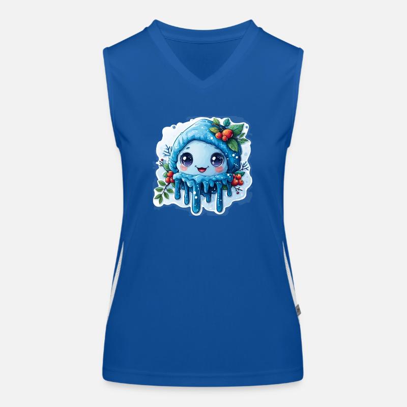 Snowflake for children Women's Functional Contrast Tank Top