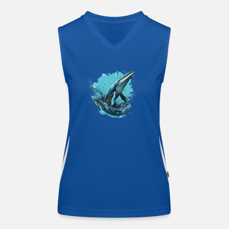 Blue whale Women's Functional Contrast Tank Top