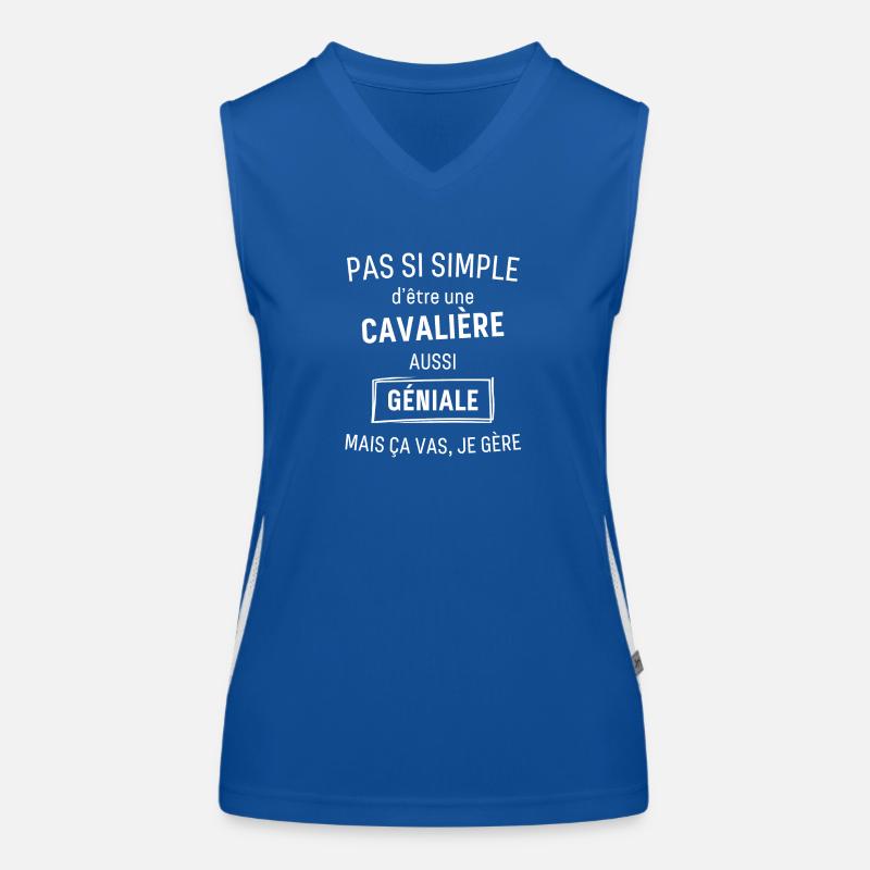 CAVALIÈRE GÉNIALE Débardeur respirant contrasté Femme