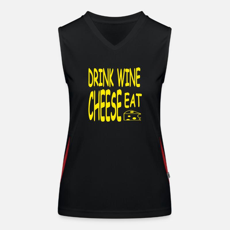 Wein Funktionelles Kontrast-Tank Top für Frauen