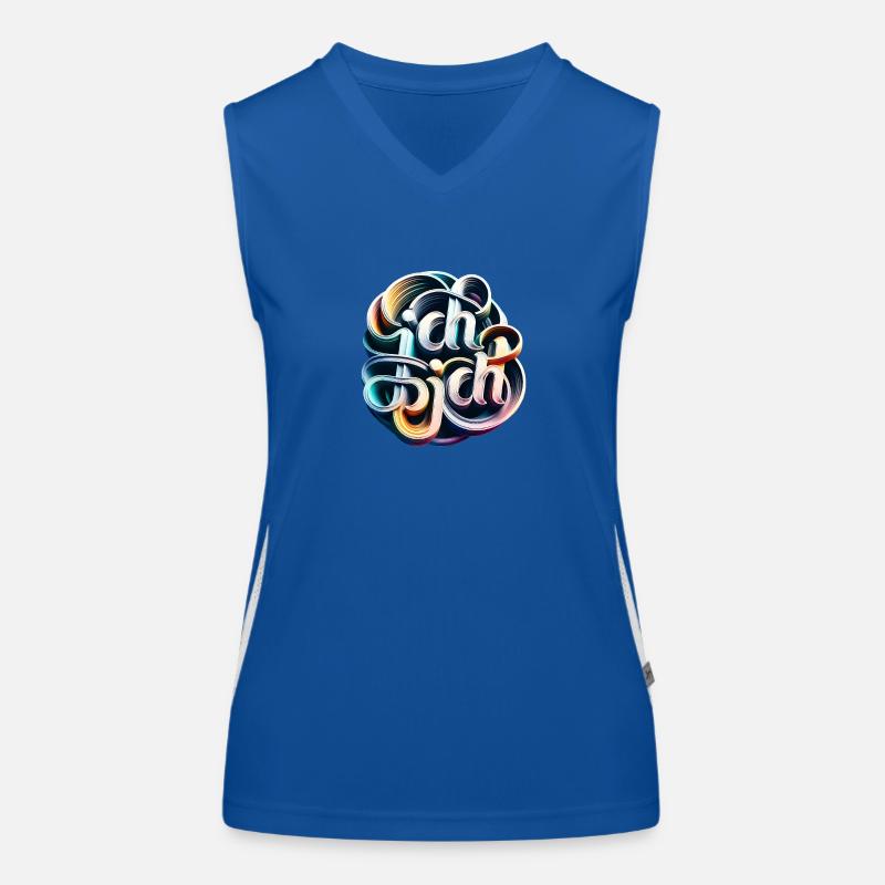 Selbstliebe im Wirbe Funktionelles Kontrast-Tank Top für Frauen