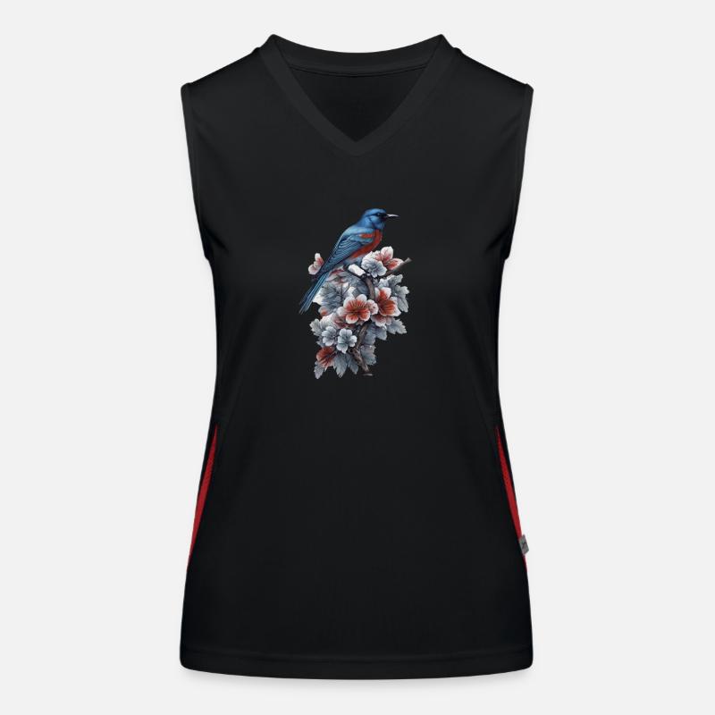 Oiseau Débardeur respirant contrasté Femme