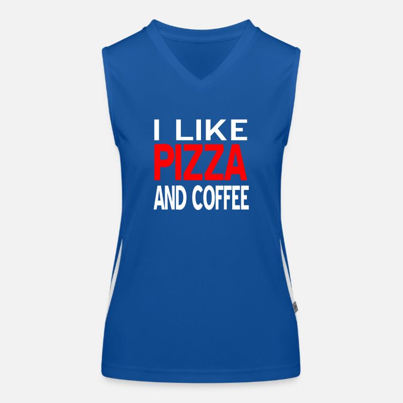 Pizza Funktionelles Kontrast-Tank Top für Frauen