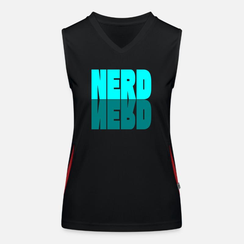 NERD Funktionelles Kontrast-Tank Top für Frauen