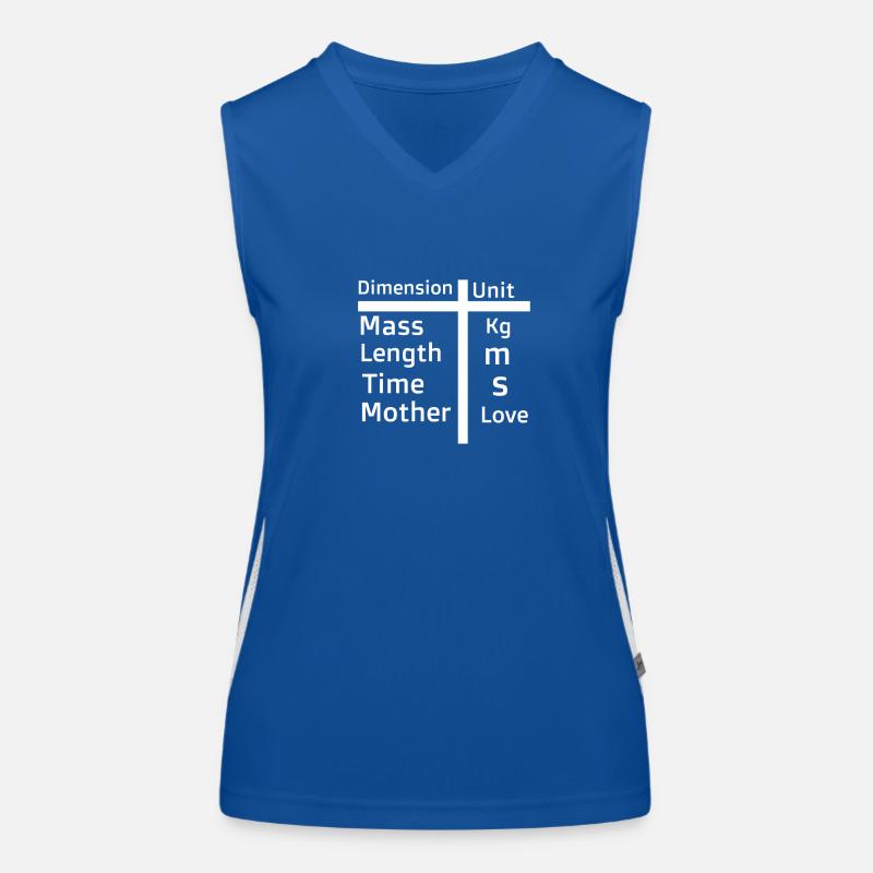 "Mama ist eine Dimension, Liebe ist die Einheit"Muttertag Funktionelles Kontrast-Tank Top für Frauen