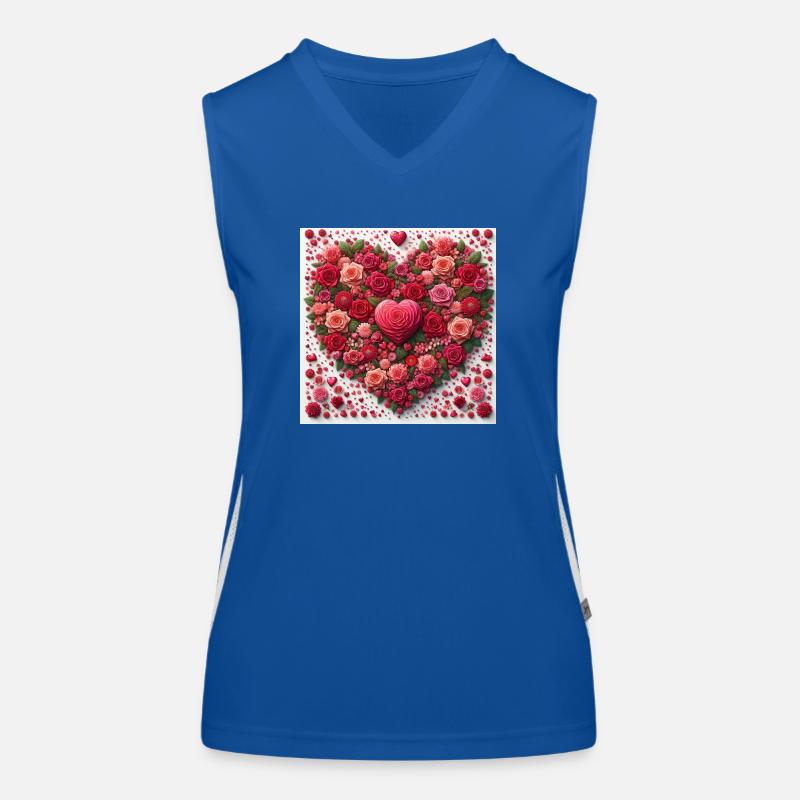 Joyeuse Saint-Valentin Débardeur respirant contrasté Femme