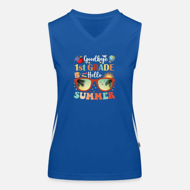 Goodbye 1st Grade Hello Summer Women's Functional Contrast Tank Top