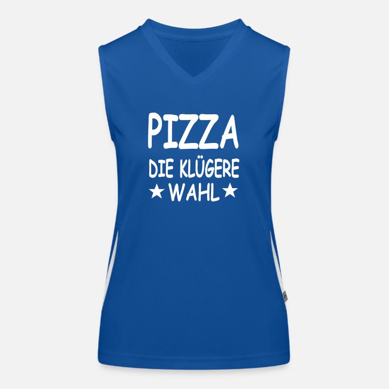 Pizza Funktionelles Kontrast-Tank Top für Frauen