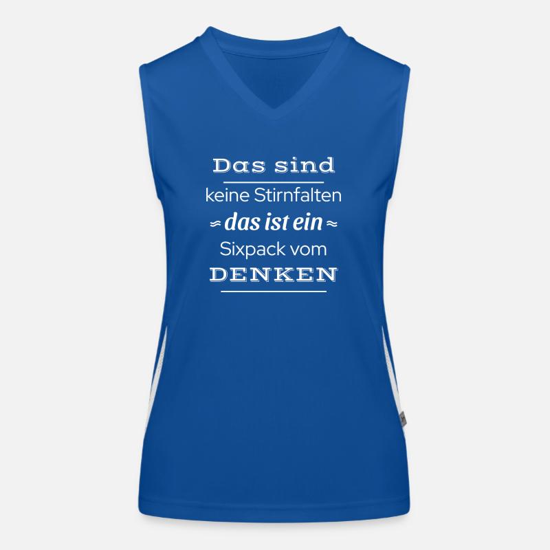 witzige lustige sprüche Funktionelles Kontrast-Tank Top für Frauen