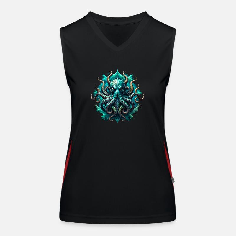 octopuses Women's Functional Contrast Tank Top