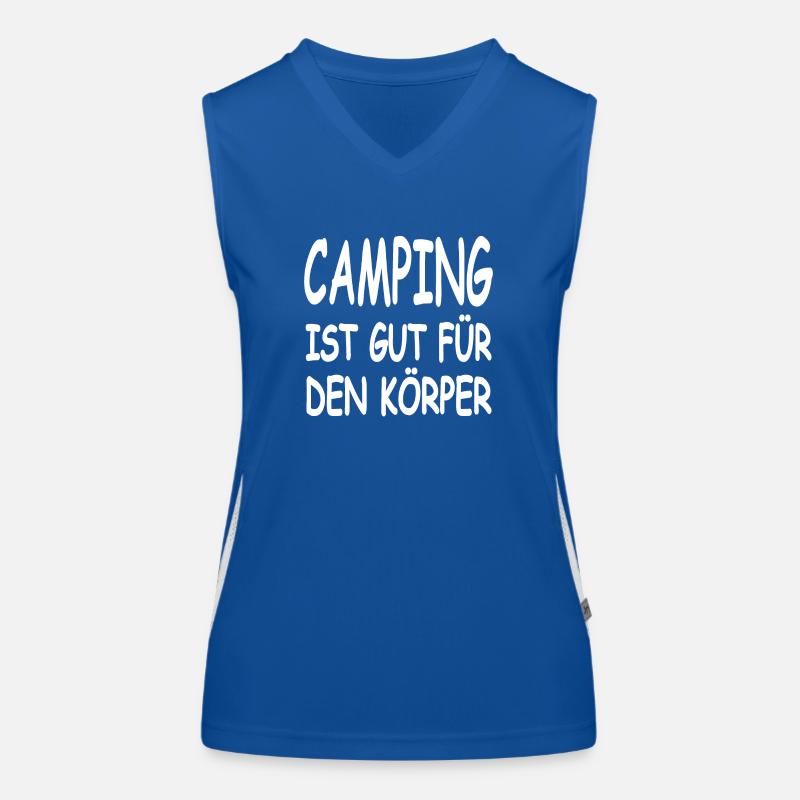Camping Funktionelles Kontrast-Tank Top für Frauen