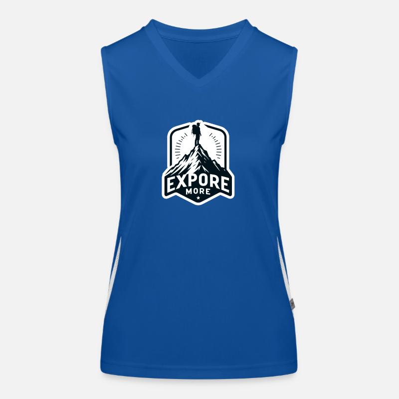 Explore more - Wanderer Funktionelles Kontrast-Tank Top für Frauen