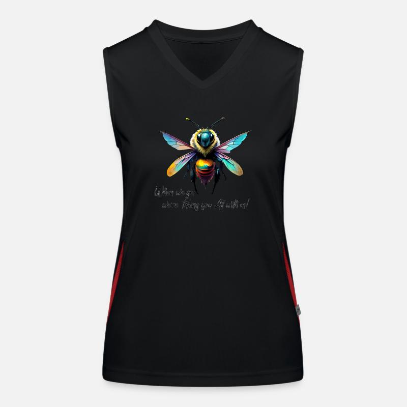 When we go Funktionelles Kontrast-Tank Top für Frauen