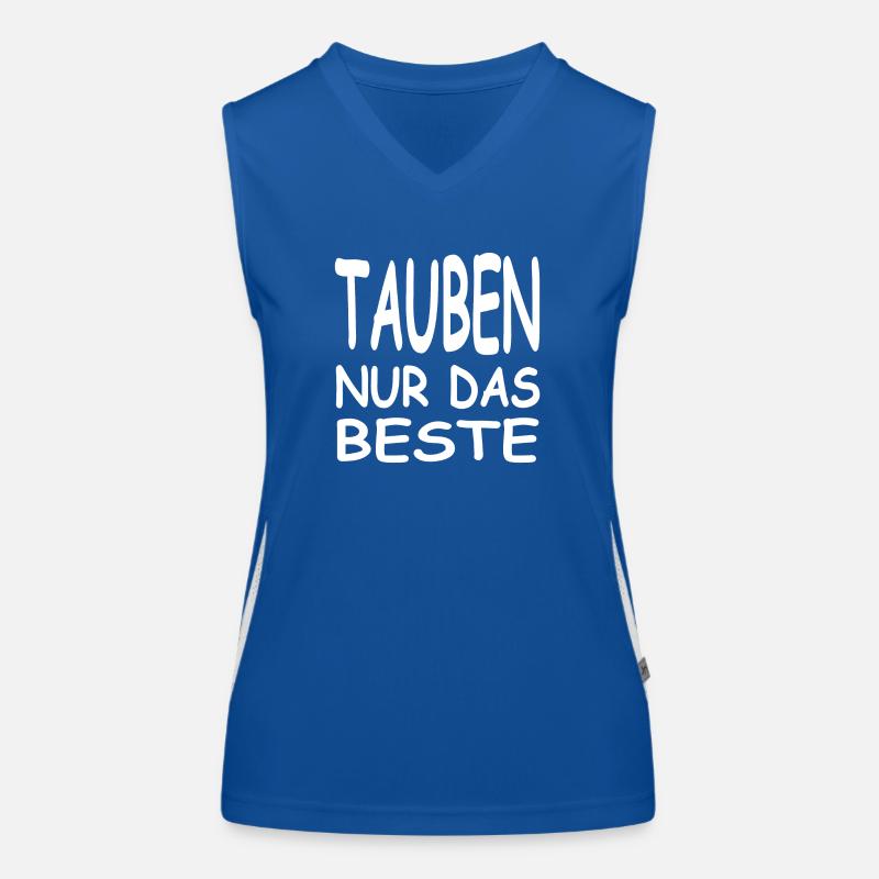 Tauben Funktionelles Kontrast-Tank Top für Frauen