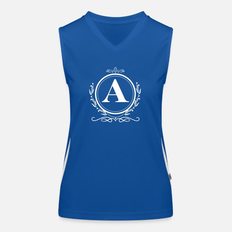Buchstabe A Dekoration Funktionelles Kontrast-Tank Top für Frauen