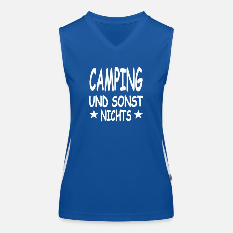 Camping Funktionelles Kontrast-Tank Top für Frauen