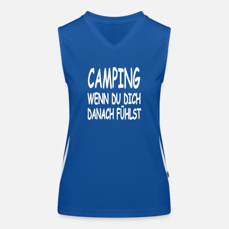 Camping Funktionelles Kontrast-Tank Top für Frauen