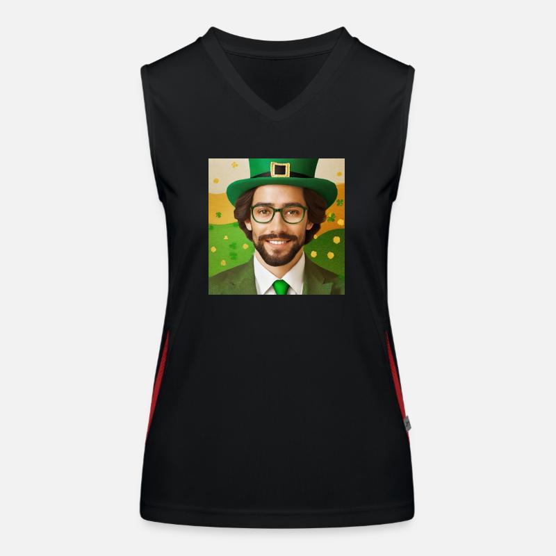 St. Patrick's Day Funktionelles Kontrast-Tank Top für Frauen