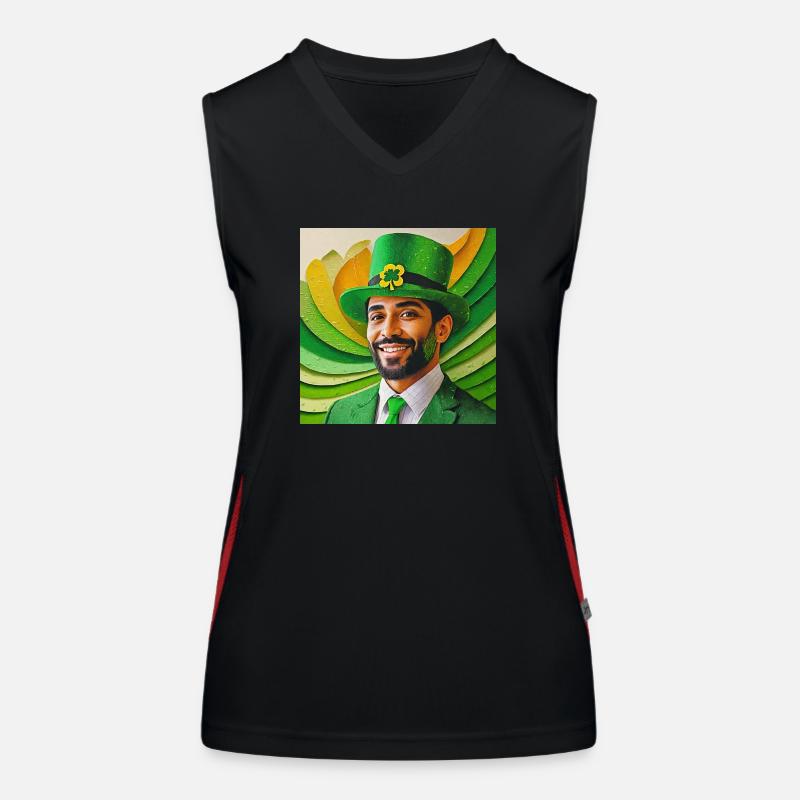 St. Patrick Funktionelles Kontrast-Tank Top für Frauen