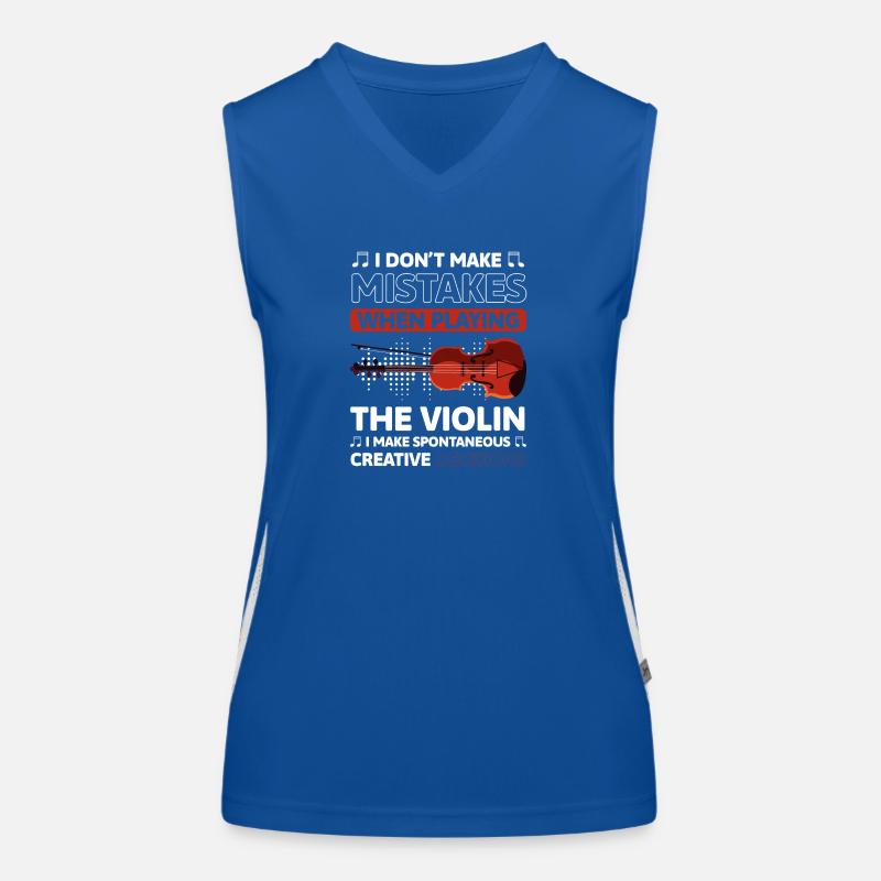 Musician, Violinist, Classical, String Instrument Women's Functional Contrast Tank Top