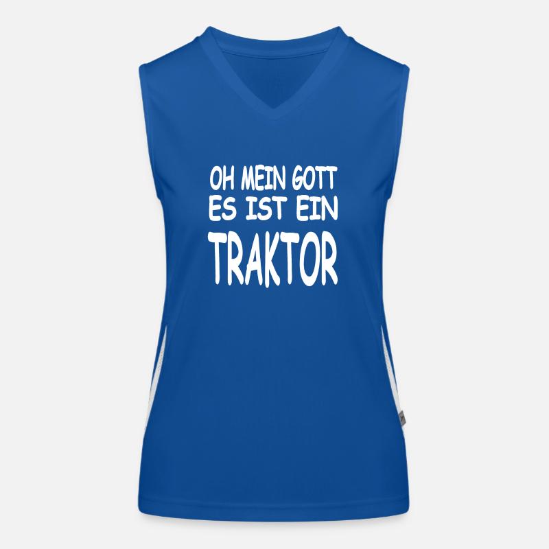 Traktor Funktionelles Kontrast-Tank Top für Frauen