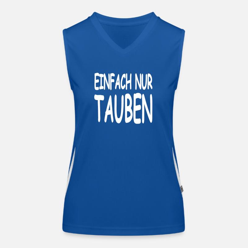 Tauben Funktionelles Kontrast-Tank Top für Frauen