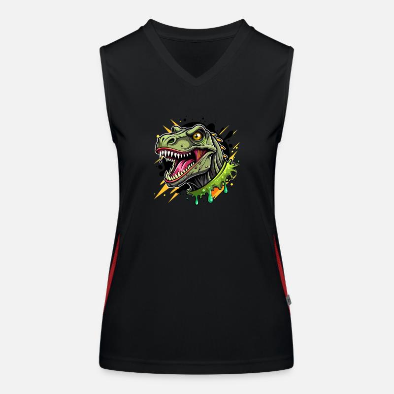 T-Rex Color Splash Women's Functional Contrast Tank Top