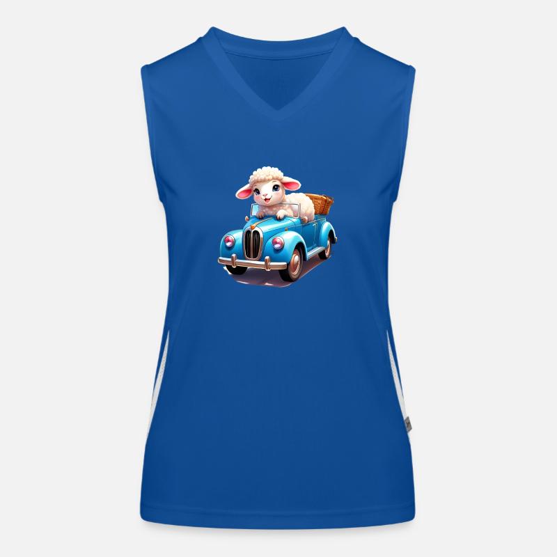 Schaf-Sprint Funktionelles Kontrast-Tank Top für Frauen