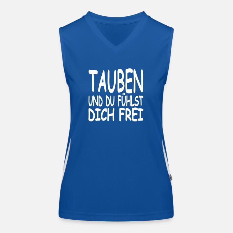Tauben Funktionelles Kontrast-Tank Top für Frauen