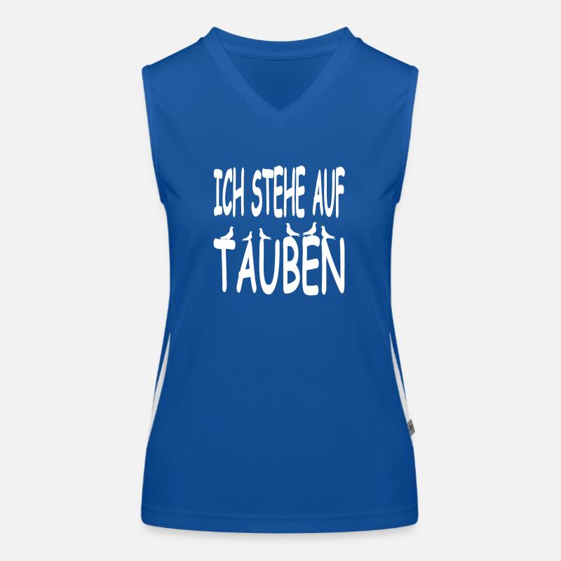 Tauben Funktionelles Kontrast-Tank Top für Frauen