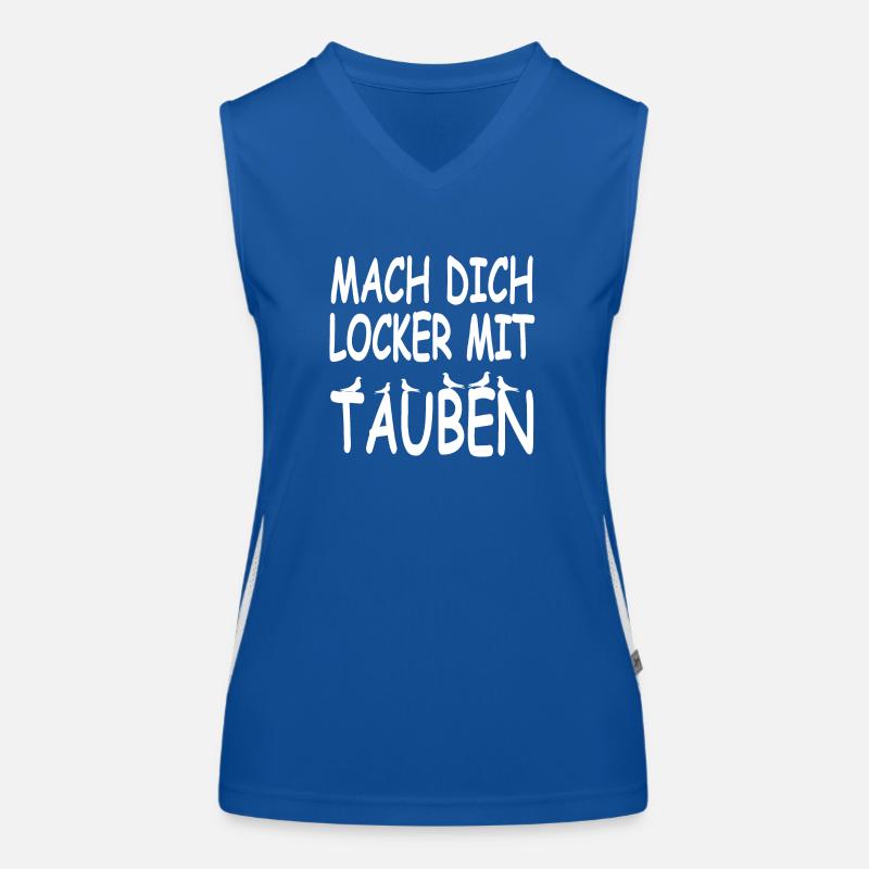 Tauben Funktionelles Kontrast-Tank Top für Frauen