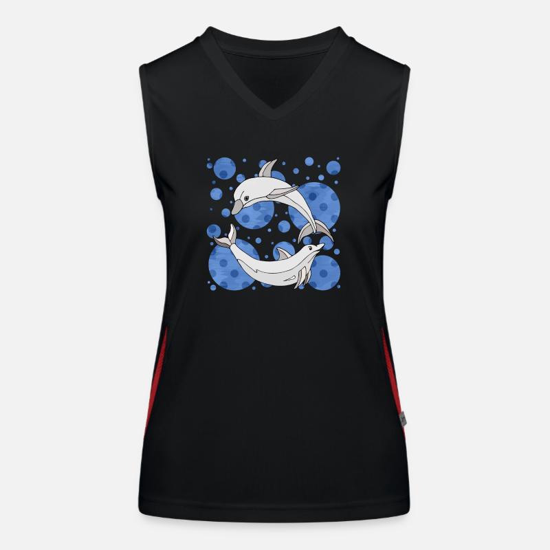 Dolphins Women's Functional Contrast Tank Top