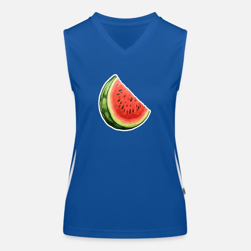 Melone im Sommer Funktionelles Kontrast-Tank Top für Frauen