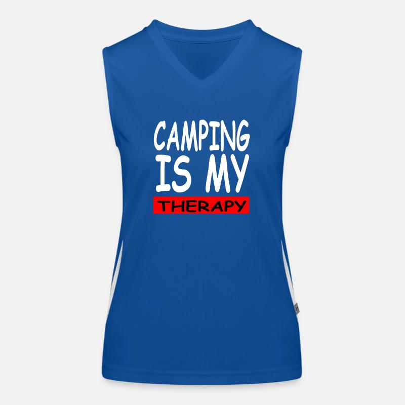 Camping Funktionelles Kontrast-Tank Top für Frauen