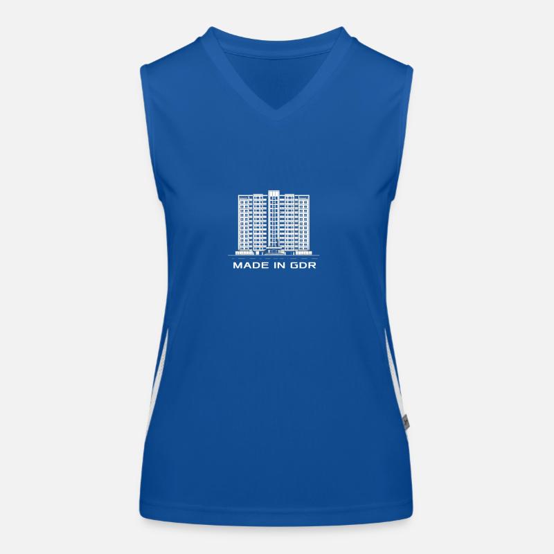 Made In GDR - Mémoires de bâtiments préfabriqués de la RDA Débardeur respirant contrasté Femme