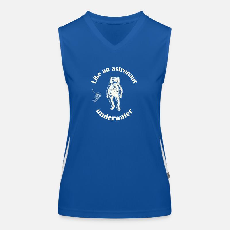 Astronaut diver. Women's Functional Contrast Tank Top