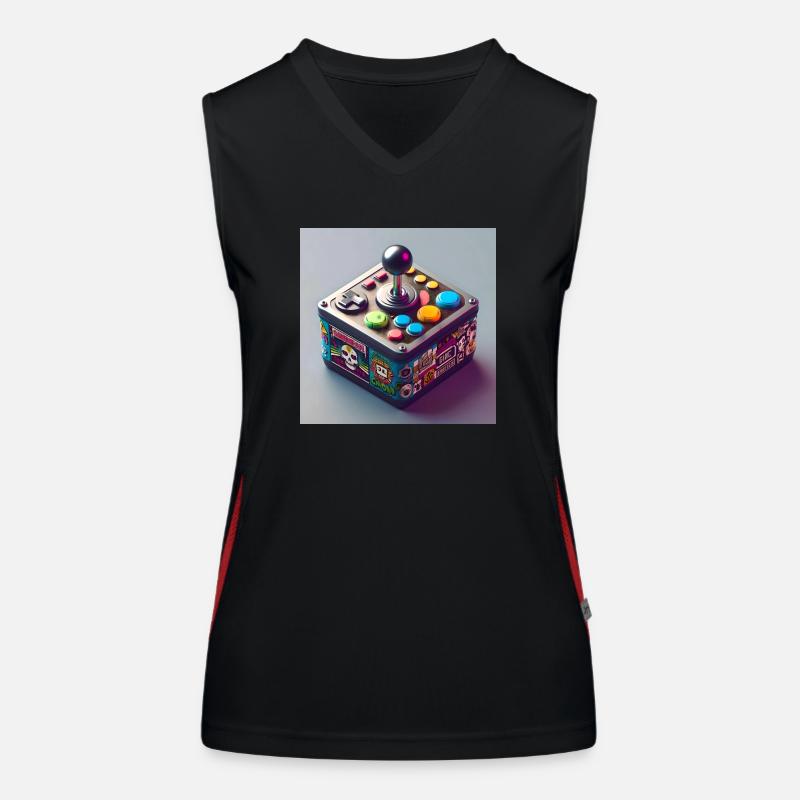 Joystick 9 Funktionelles Kontrast-Tank Top für Frauen