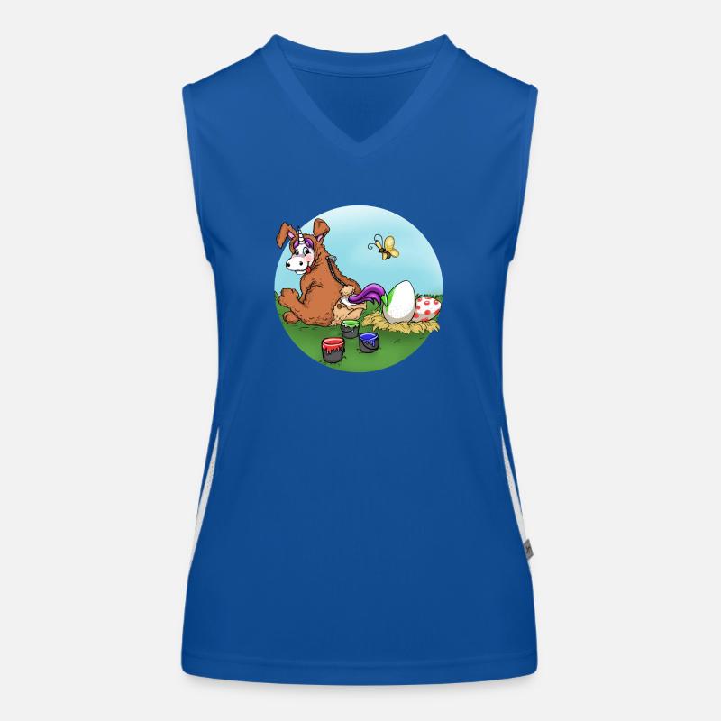 Osterhase Funktionelles Kontrast-Tank Top für Frauen