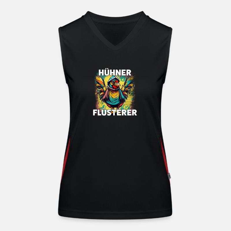 Hühner Flüsterer Funktionelles Kontrast-Tank Top für Frauen