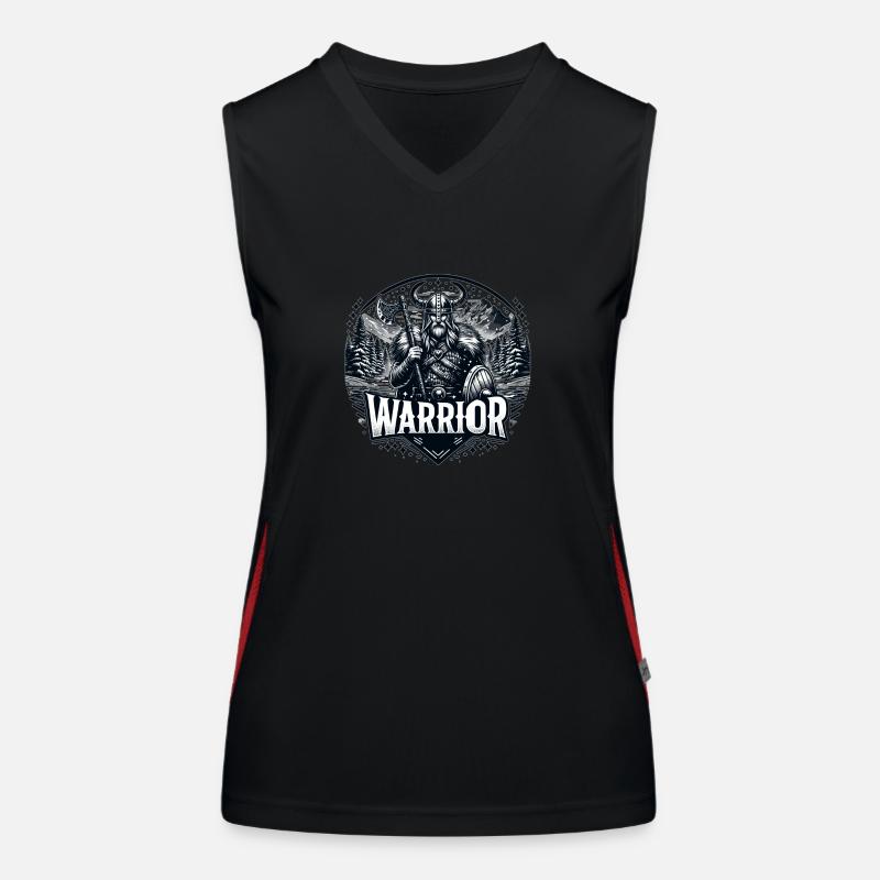 Geist des nordischen Kriegers Funktionelles Kontrast-Tank Top für Frauen