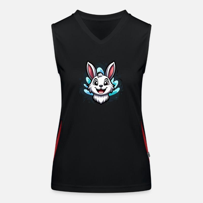 Osterhase Funktionelles Kontrast-Tank Top für Frauen
