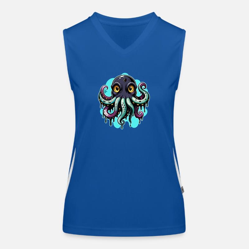 octopus Funktionelles Kontrast-Tank Top für Frauen