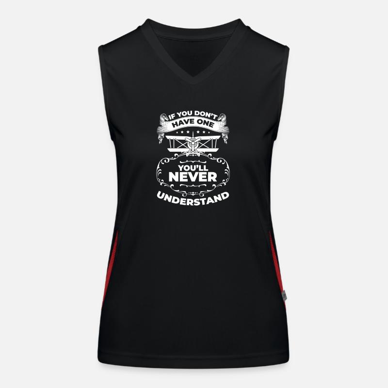 Modellbauer Flugzeug Modellbau Modell Funktionelles Kontrast-Tank Top für Frauen