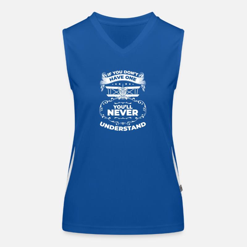 Model Builder Airplane Model Model Women's Functional Contrast Tank Top