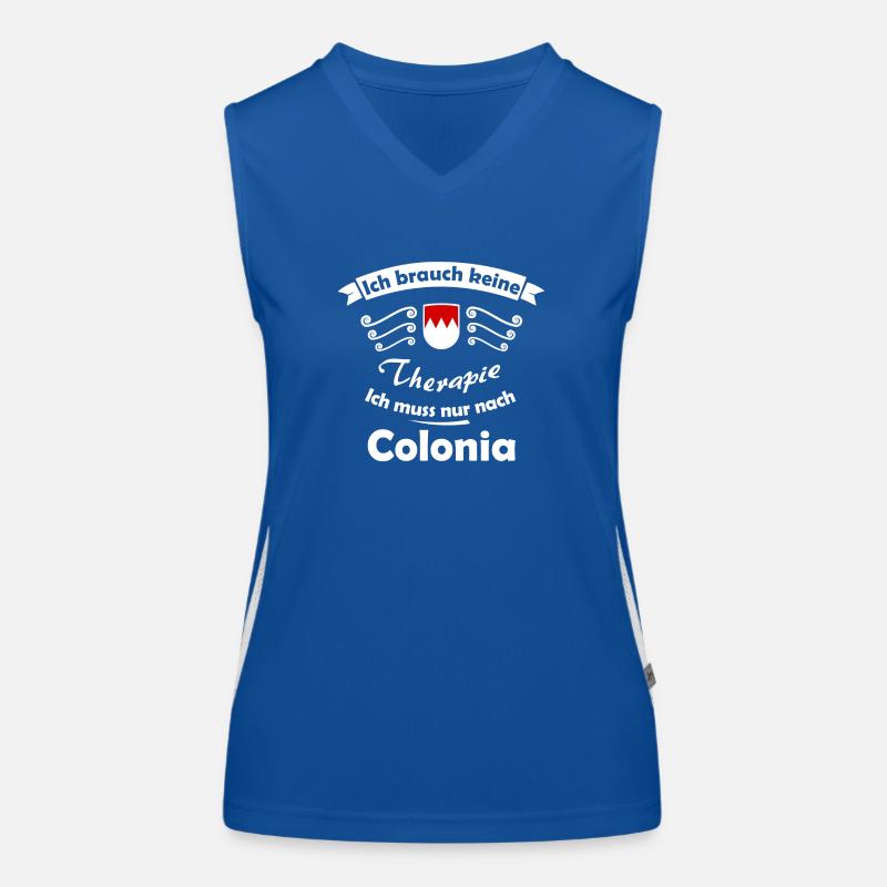 Heimweh nach Köln Funktionelles Kontrast-Tank Top für Frauen