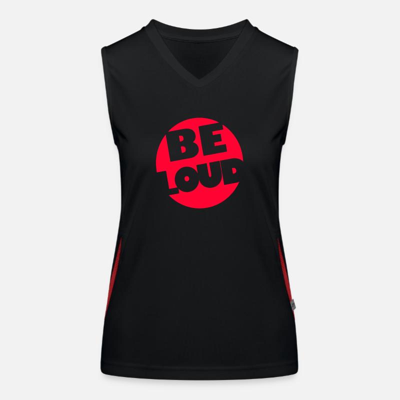 BE LOUD! Women's Functional Contrast Tank Top