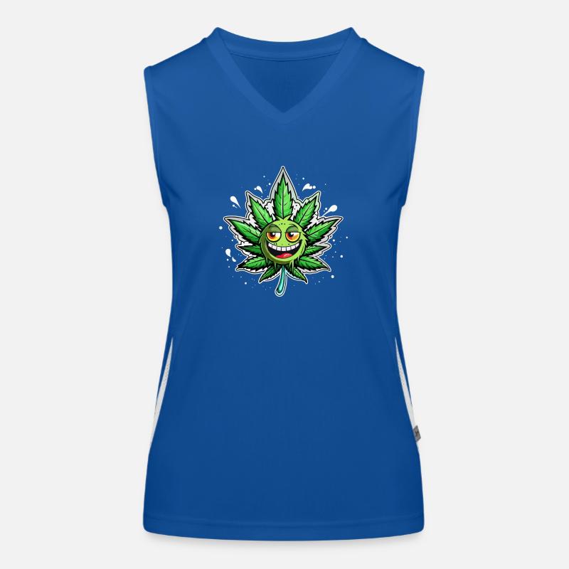 weed Women's Functional Contrast Tank Top