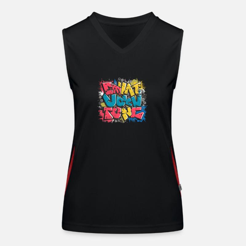 Graffiti Women's Functional Contrast Tank Top